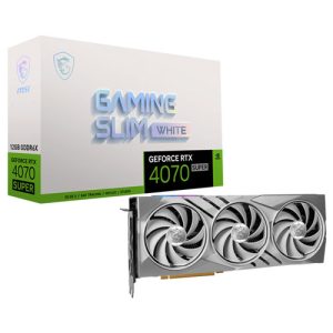 MSI GEFORCE RTX 4070 SUPER GAMING X 12GB GDDR6X SLIM WHITE GRAPHICS CARD ( 3 YEARS WARRANTY )
