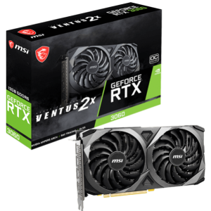 MSI GEFORCE RTX 3060 VENTUS 2X OC 12GB GDDR6 GRAPHICS CARD ( 3 YEARS WARRANTY )