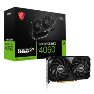 MSI GEFORCE RTX 4060 VENTUS OC 2X 8GB GDDR6X BLACK GRAPHICS