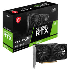 MSI GEFORCE RTX3050 VENTUS 2X 6GB OC BRAND NEW GRAPHICS CARD ( 03 YEARS WARRANTY )