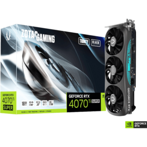 ZOTAC GAMING GEFORCE RTX 4070 TI SUPER TRINITY BLACK EDITION 16GB GDDR6X