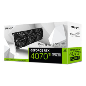 PNY GeForce RTX™ 4070 Ti SUPER 16GB VERTO™ Overclocked Triple Fan DLSS 3