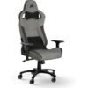 Corsair T3 Rush (2023) Grey & Charcoal Fabric Gaming Chair (2 Years Warranty)