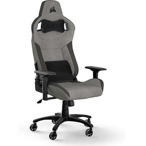 Corsair T3 Rush (2023) Grey & Charcoal Fabric Gaming Chair (2 Years Warranty)
