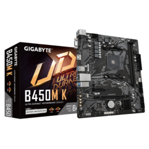AMD B450 Ultra Durable Motherboard with GbE LAN and Bandwidth Management, ​PCIe Gen3 x4 M.2, Anti-Sulfur Resistor Design​
