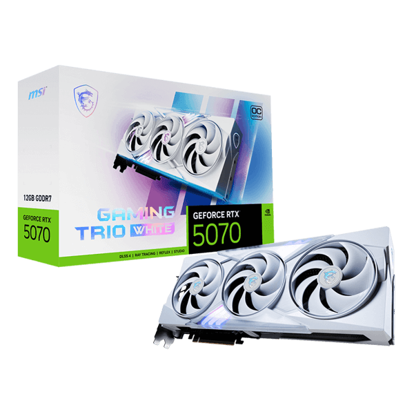 MSI GEFORCE RTX5070 GAMING TRIO OC 12GB GDDR7X WHITE GRAPHICS CARD ( 3 years warranty )