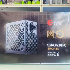 E -TEK 550W 80 PLUS BRONZE BRAND NEW POWER SUPPLY ( 02 years warranty  )