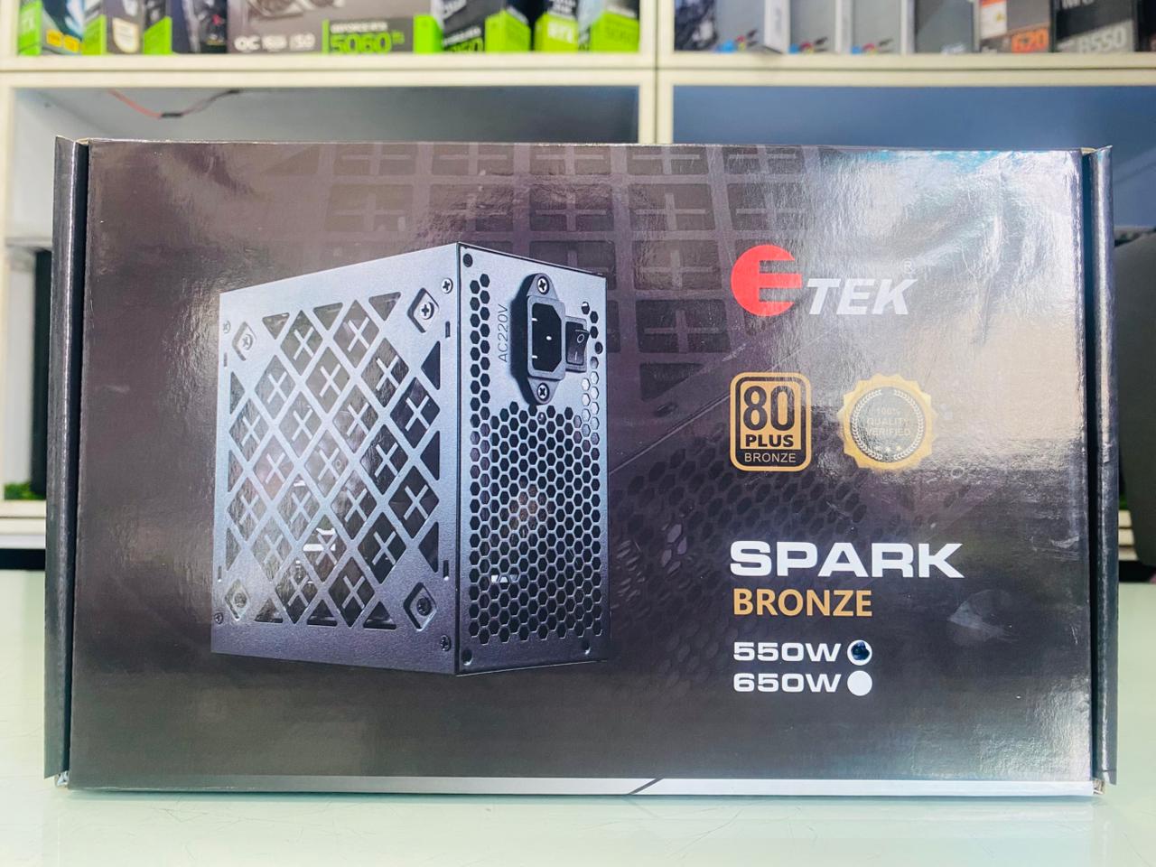 E -TEK 650W 80 PLUS BRONZE BRAND NEW POWER SUPPLY ( 02 years warranty )