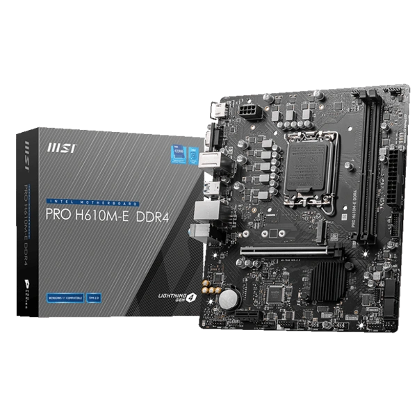 MSI PRO H610M-E DDR4 MOTHERBOARD ( 3 YEARS WARRANTY)
