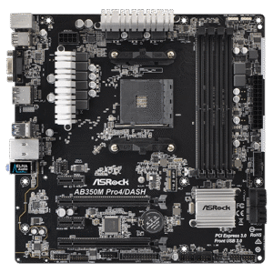 ASROCK AB350 M.2 USED 4 RAM SLOT MOTHERBOARD