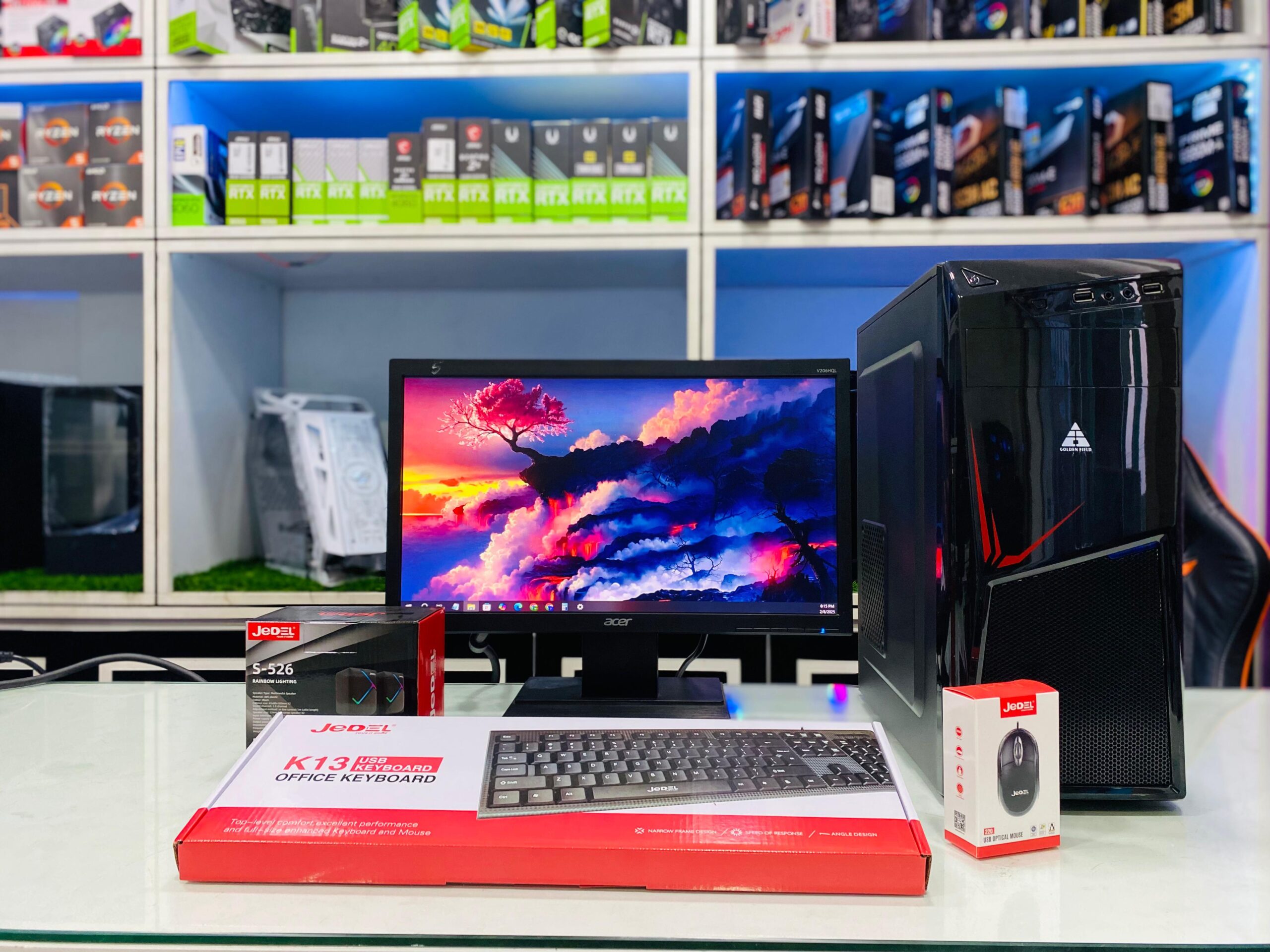 INTEL CORE I3 6TH GEN DESKTOP COMPUTER FULLSET WITH 20 INCH MONITOR